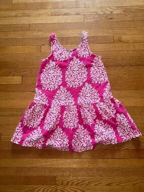 Mini Boden sleeveless pink dress (size 5-6Y)